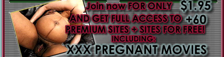 Pregnant whore getting her large belly smeared with hot oil 